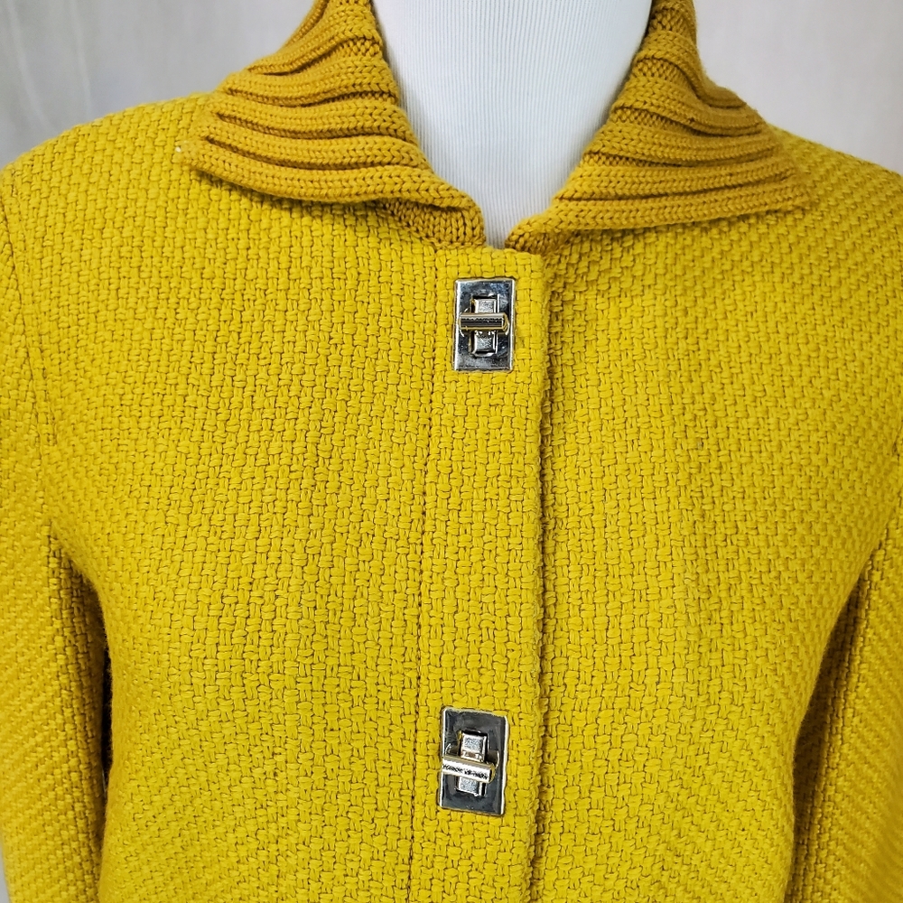 Philosophy Di Alberta Ferretti Vintage Wool Retro Mod Mustard Jacket Skirt Suit - Picture 7 of 16